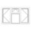 Crystal  Top, Left & Right-Hand Opening Clear Triple-Glazed Casement White uPVC Window 1770mm x 965mm