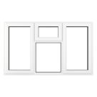 Crystal  Top, Left & Right-Hand Opening Clear Triple-Glazed Casement White uPVC Window 1770mm x 965mm