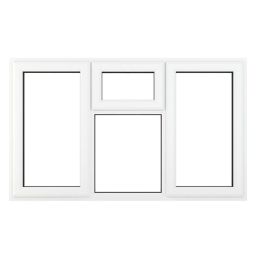 Crystal  Top, Left & Right-Hand Opening Clear Triple-Glazed Casement White uPVC Window 1770mm x 965mm