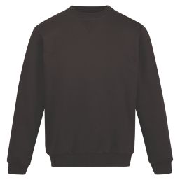 Regatta Pro Crew Neck Sweatshirt Black Small 37" Chest