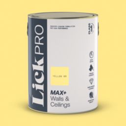 LickPro Max+ 5Ltr Yellow 06 Matt Emulsion  Paint