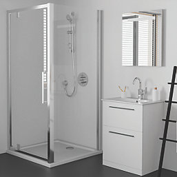 Ideal Standard I.life Framed Rectangular Pivot Shower Door Silver 1000mm x 2005mm
