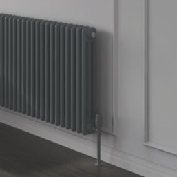 Reina 600mm x 785mm 3449BTU Anthracite Horizontal 3 Column Radiator