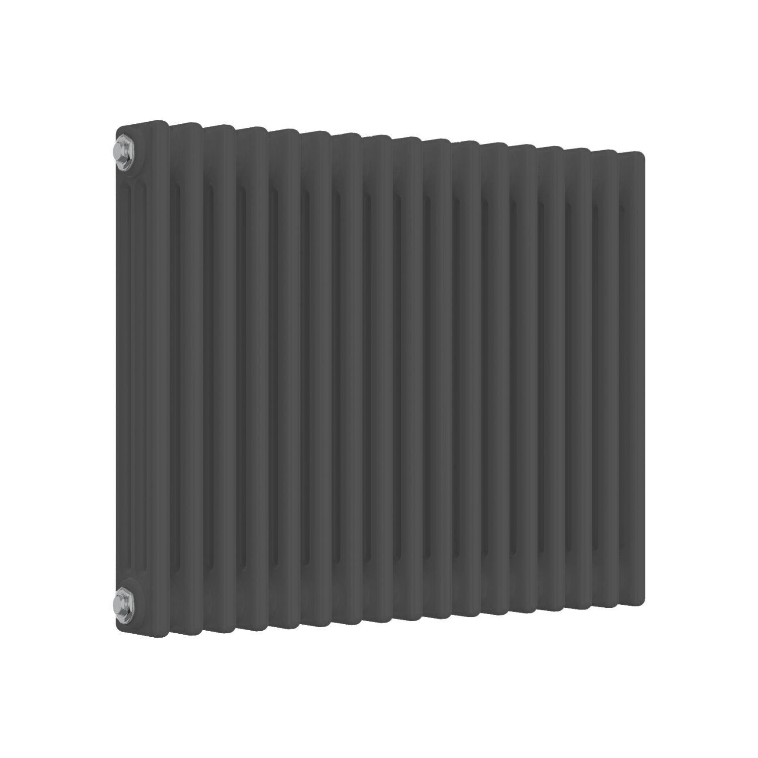 Reina 600mm x 785mm 3449BTU Anthracite Horizontal 3 Column Radiator (336LH)