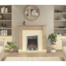 Be Modern Elanwood Electric Suite with Bayden Inset Fire Oak-Effect 1210mm x 330mm x 1123mm
