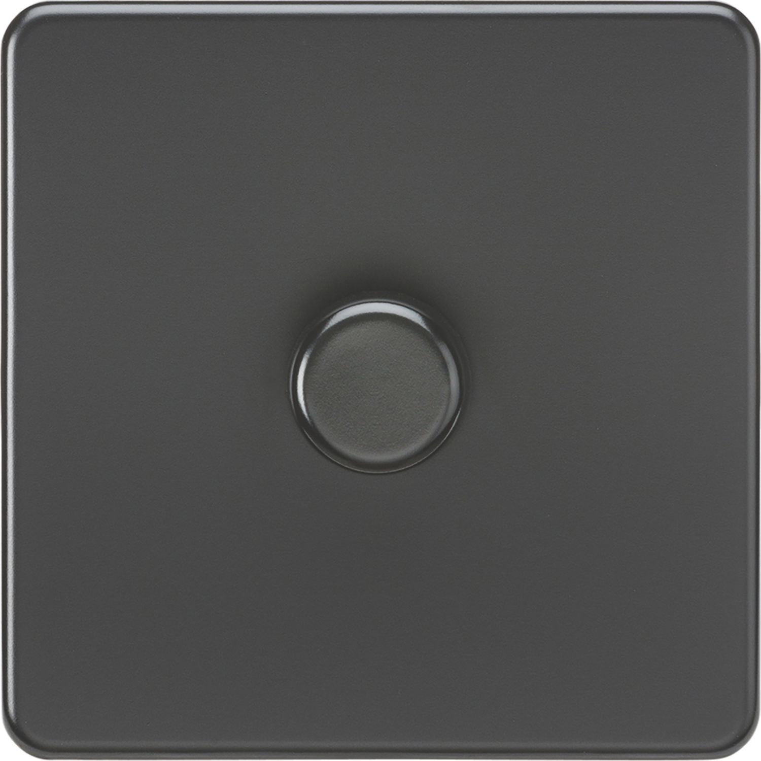 Knightsbridge 1-Gang 2-Way LED Intelligent Dimmer Switch Matt Black (336PX)