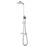 ETAL Marilia Rear-Fed Exposed Polished Chrome Thermostatic Bar Mixer Shower