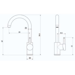 ETAL  Single Lever 3-in-1 Boiling Water Kitchen Tap Gun Metal