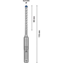 Bosch Expert SDS Plus Shank Masonry Drill Bit 5mm x 115mm