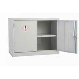 Barton  1-Shelf COSHH Cabinet  Grey 915mm x 457mm x 711mm
