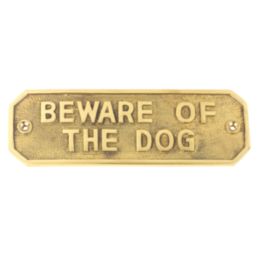 GateMate 'Beware of the Dog' Sign 55mm x 160mm