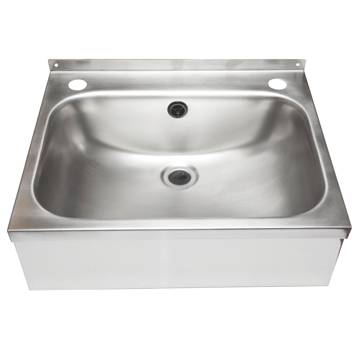 1 Bowl Stainless Steel Wall-Hung Washbasin & Waste Pack 457mm x 357mm (33760)