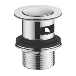 Wye Chrome 150mm Cloakroom Lever Mono Basin Mixer Tap  With Clicker Waste