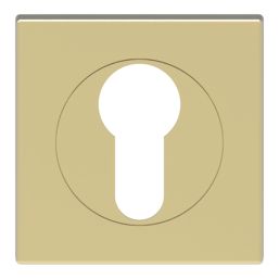 Cooke & Lewis Lormel Euro Escutcheon (Pair) Satin Brass 52mm