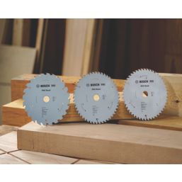 Bosch Pro Wood Circular Saw Blades 165mm x 20mm 24T / 48T 3 Pack
