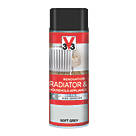 V33 Radiator & Household Appliance Spray Paint Satin Soft Grey 400ml