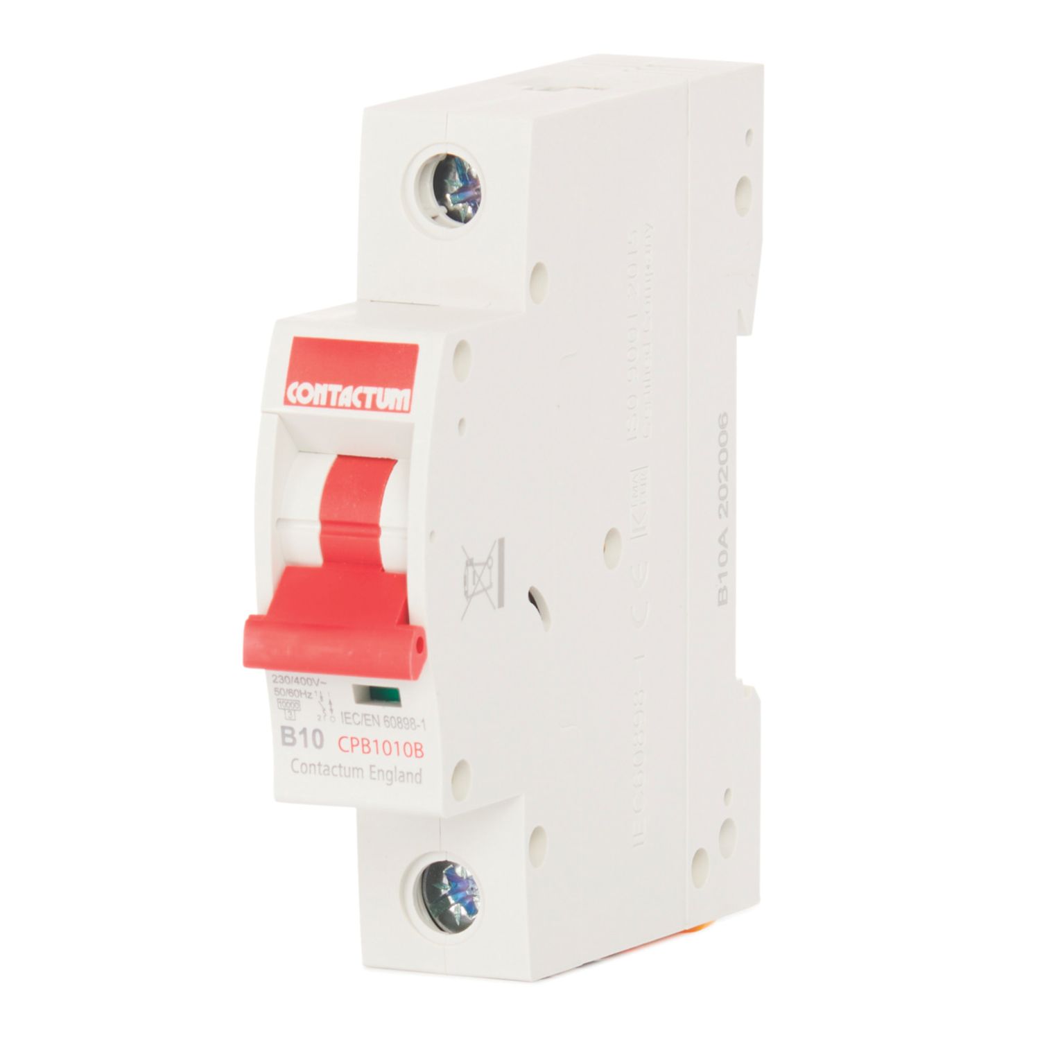 Contactum Defender 10A SP B Curve MCB (337HA)