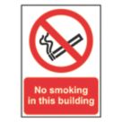 Essentials "No Smoking In This Building" Sign 210mm x 148mm