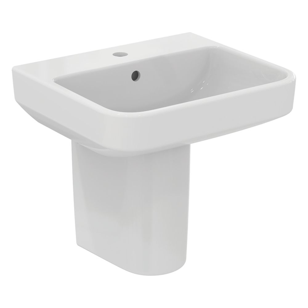 Ideal Standard i.life B Washbasin & Semi Pedestal 1 Tap Hole 500mm
