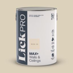 LickPro Max+ 5Ltr Beige 01 Eggshell Emulsion  Paint