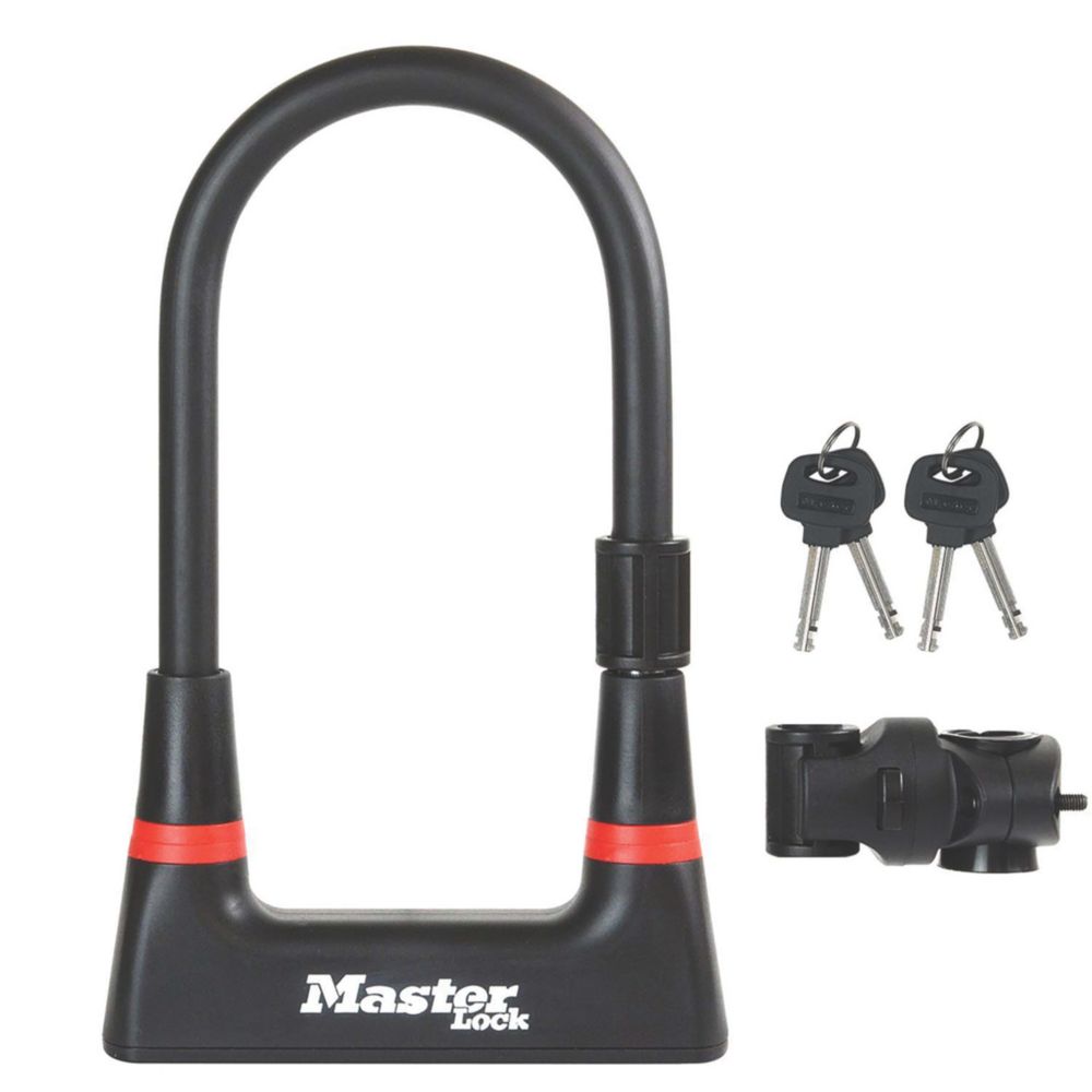 Master Lock Hardened Steel D Lock 104mm x 210mm Screwfix