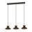 Eglo Grizedale 3-Light Pendant Black/Brass