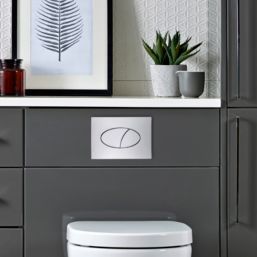 Ellipse Dual-Flush Flushing Plate Chrome