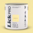 LickPro  2.5Ltr Yellow 01 Vinyl Matt Emulsion  Paint