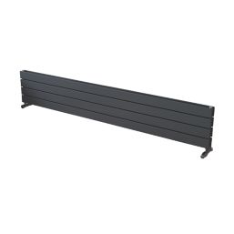 Ximax Oceanus 295mm x 1800mm 3314BTU Anthracite Horizontal Designer Radiator