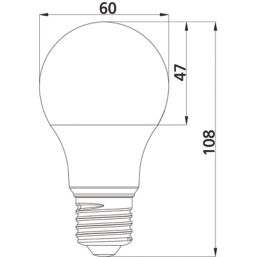 Sylvania TOLEDO PLATINUM E27 GLS LED Light Bulb  840lm 4W