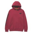 CAT Trademark Banner Hoodie Red Brick Large 42" Chest