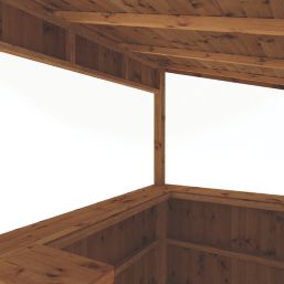 Mercia Pressure-Treated 6' x 4' (Nominal) Pent Timber Garden Wall Bar