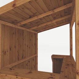 Mercia Pressure-Treated 6' x 4' (Nominal) Pent Timber Garden Wall Bar