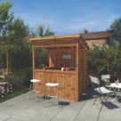 Mercia Pressure-Treated 6' x 4' (Nominal) Pent Timber Garden Wall Bar