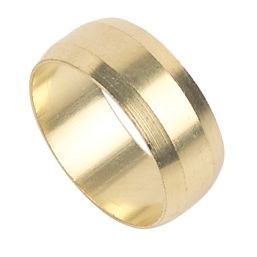 Flomasta  Brass Compression Olives 15mm 100 Pack