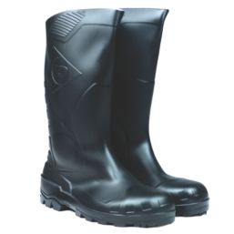 Dunlop Devon Size 11  Black Steel Toe Cap Safety Wellies