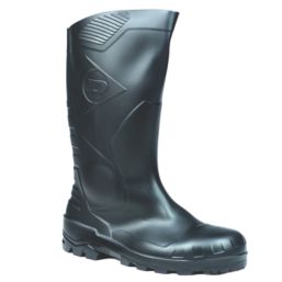 Dunlop Devon Size 11  Black Steel Toe Cap Safety Wellies