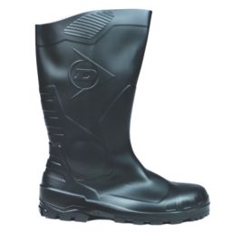 Dunlop Devon Size 11  Black Steel Toe Cap Safety Wellies
