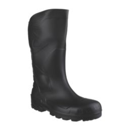 Dunlop Devon Size 11  Black Steel Toe Cap Safety Wellies
