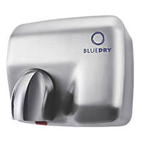 BlueDry Blue Storm Hand Dryer Brushed Steel 2.3kW