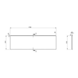 Ultra Strong Straight Bath Front Panel 1700mm White Gloss