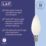 LAP  E14 Candle LED Light Bulb Milky 470lm 2.2W 2 Pack