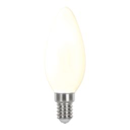 LAP  E14 Candle LED Light Bulb Milky 470lm 2.2W 2 Pack