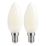LAP  E14 Candle LED Light Bulb Milky 470lm 2.2W 2 Pack