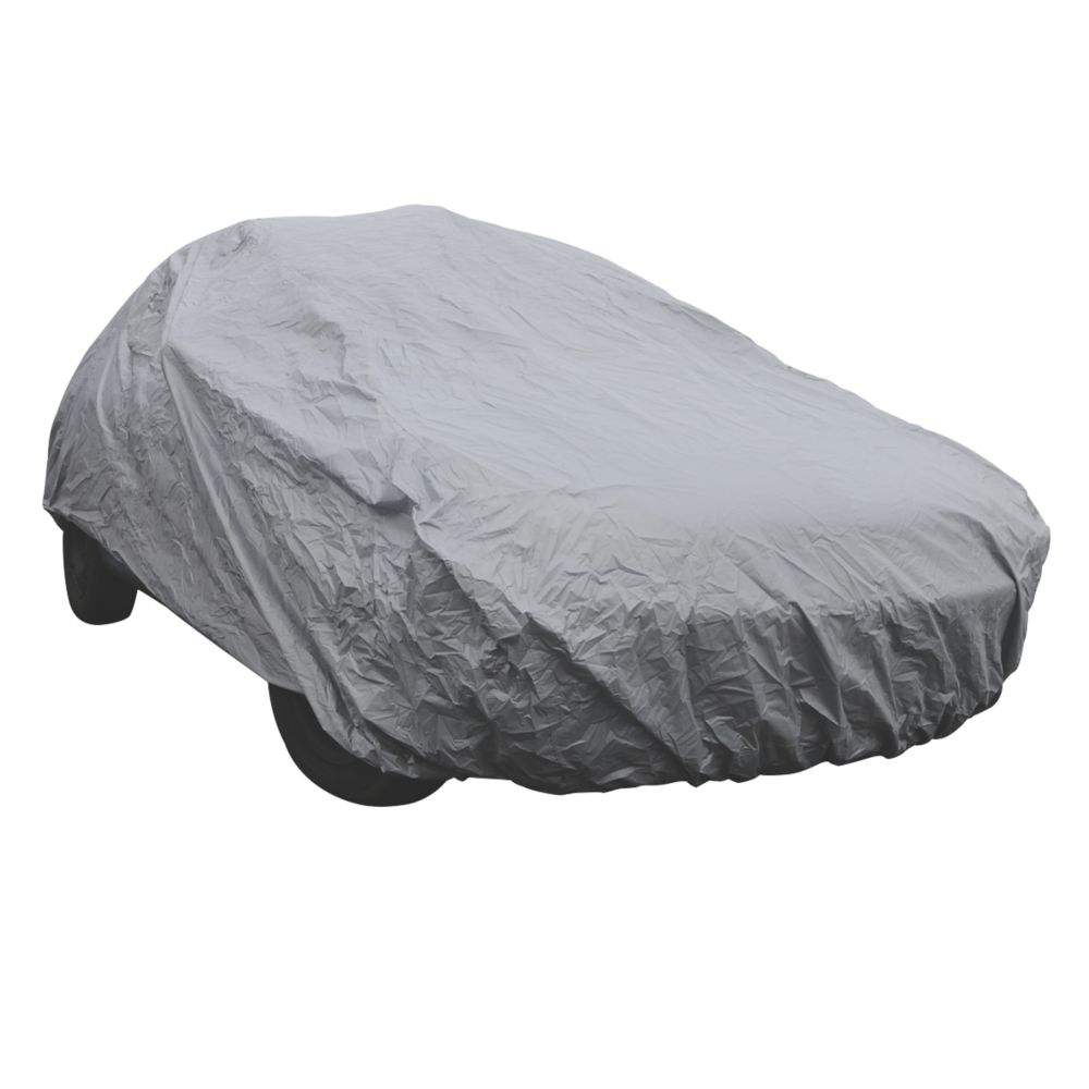 Silverline Vehicle Cover 4310mm x 1650mm Grey - Screwfix