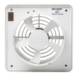 Manrose MG100H 100mm (4") Axial Bathroom Extractor Fan with Humidistat & Timer White 240V