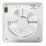 Manrose MG100H 100mm (4") Axial Bathroom Extractor Fan with Humidistat & Timer White 240V