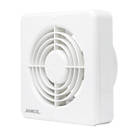 Manrose MG100H 100mm (4") Axial Bathroom Extractor Fan with Humidistat & Timer White 240V