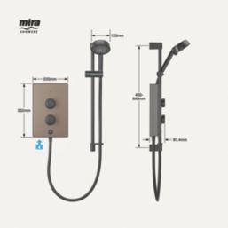 Mira Decor Warm Bronze 10.8kW  Manual Electric Shower