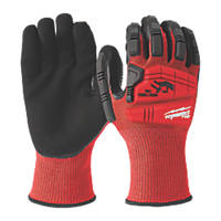 Milwaukee Impact Gloves Red / Black Large